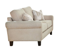 Nadine Upholstered Round Arm Sofa Oatmeal