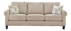 Nadine Upholstered Round Arm Sofa Oatmeal