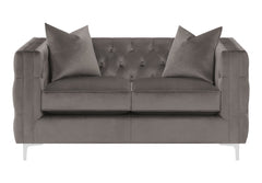 Phoebe Tufted Tuxedo Arms Sofa Urban Bronze