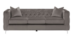 Phoebe Tufted Tuxedo Arms Sofa Urban Bronze