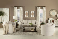 Kamilah 2-piece Upholstered Living Room Set with Camel Back Beige