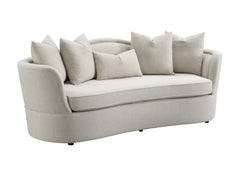 Kamilah Upholstered Sofa with Camel Back Beige