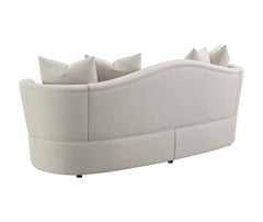 Kamilah Upholstered Sofa with Camel Back Beige