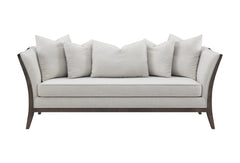 Lorraine Upholstered Sofa with Flared Arms Beige