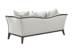 Lorraine Upholstered Sofa with Flared Arms Beige