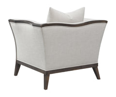 Lorraine Upholstered Chair with Flared Arms Beige