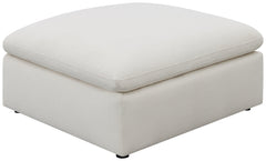 Hobson Cushion Back Armless Chair Off-White