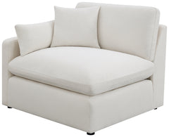 Hobson Cushion Back Armless Chair Off-White