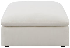 Hobson Cushion Seat Ottoman Off-White