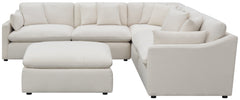 Hobson Cushion Seat Ottoman Off-White