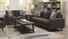 Maudine Watsonville 2-Piece Cushion Back Living Room Set Grey