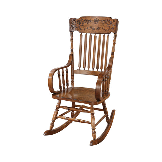 Sara Back Rocking Chair Warm Brown