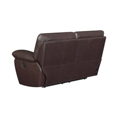 Clifford Pillow Top Arm Motion Loveseat Chocolate