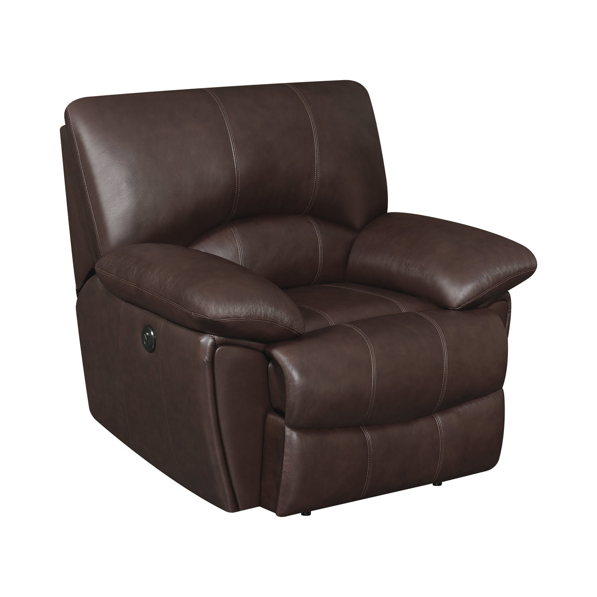 Clifford Pillow Top Arm Recliner Chocolate