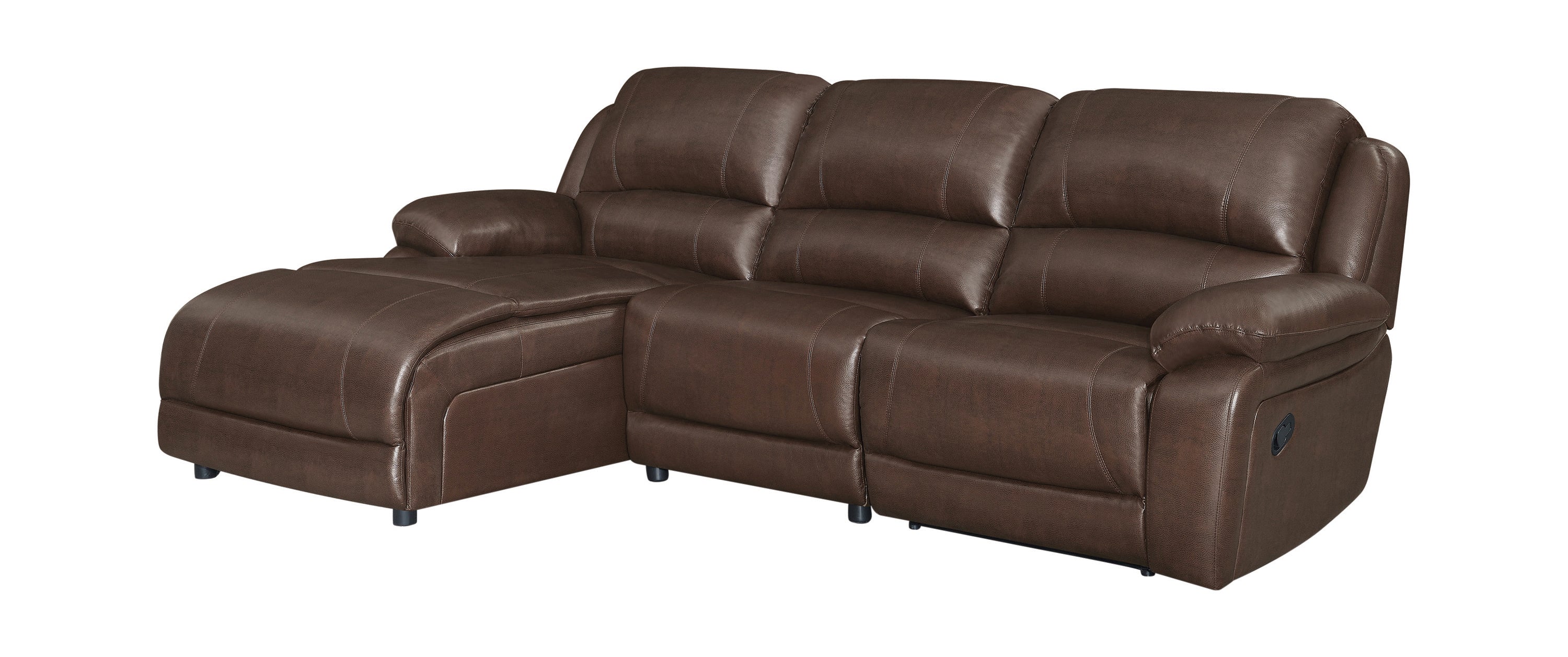 Mackenzie 6-Piece Motion Sectional Chestnut