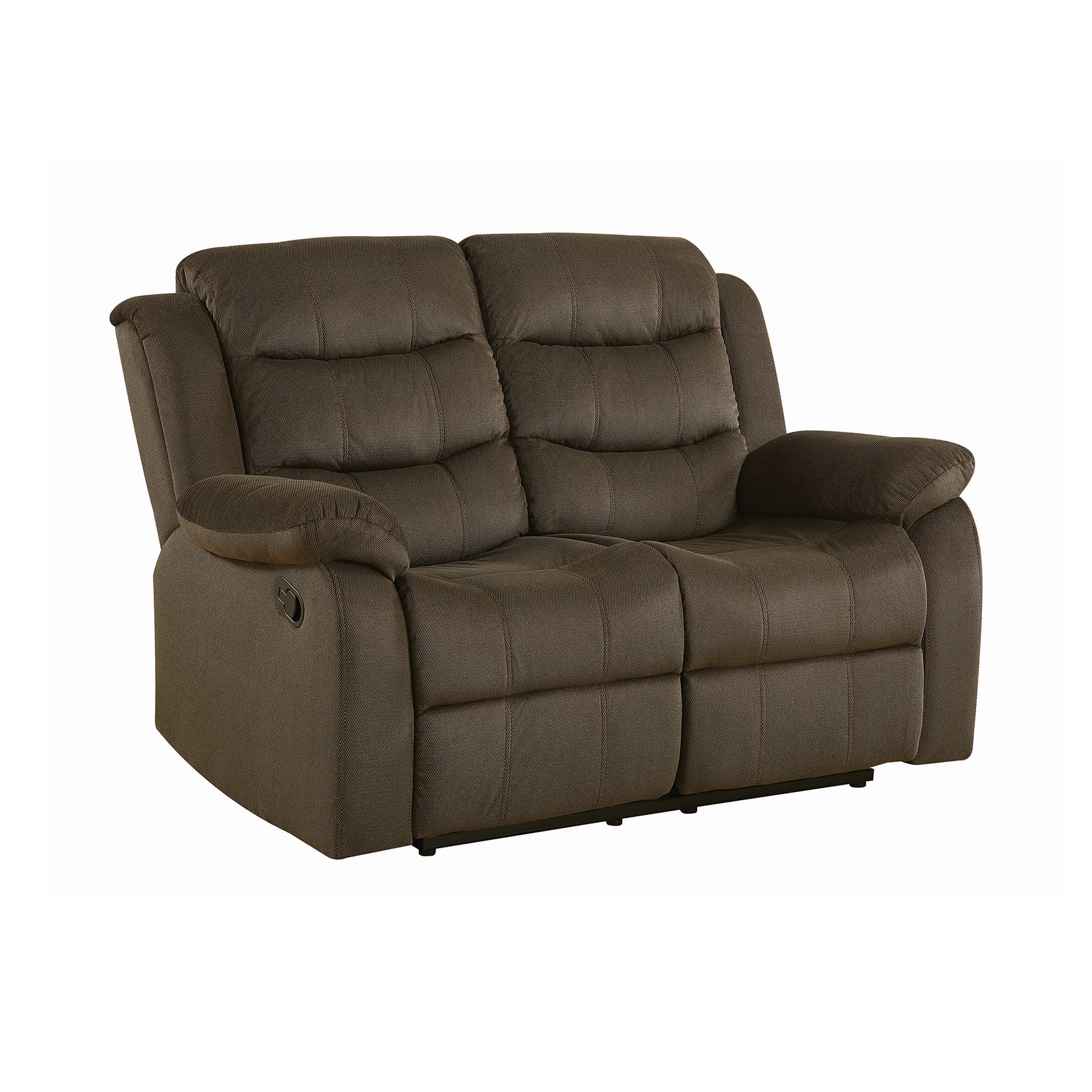 Rodman Pillow Top Arm Motion Loveseat Olive Brown