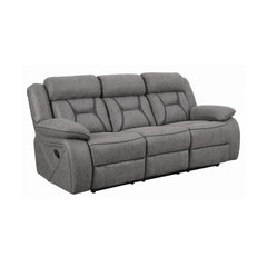 Higgins Pillow Top Arm Upholstered Motion Sofa Grey