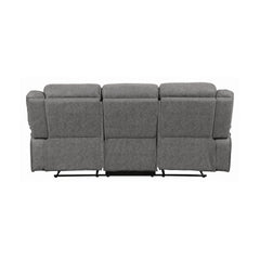 Higgins Pillow Top Arm Upholstered Motion Sofa Grey