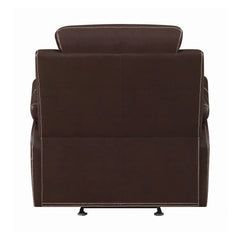 Myleene Pillow Top Arm Glider Recliner Chestnut