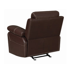 Myleene Pillow Top Arm Glider Recliner Chestnut