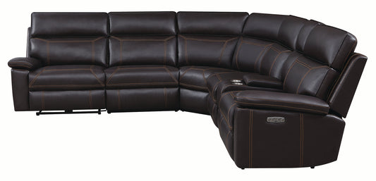 Albany 6-piece Power^2 Sectional Brown