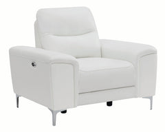 Largo 3-piece Upholstered Power Living Room Set White