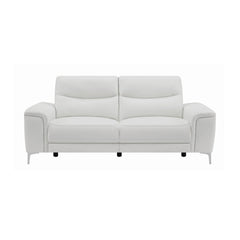 Largo Upholstered Power Sofa White