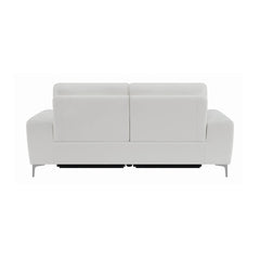 Largo Upholstered Power Sofa White