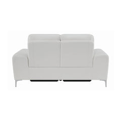 Largo Upholstered Power Loveseat White