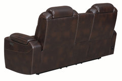 Korbach Upholstered Power^2 Loveseat Espresso