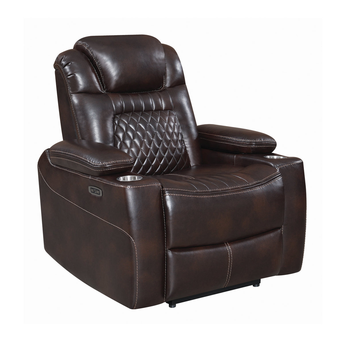 Korbach Upholstered Power^2 Recliner Espresso