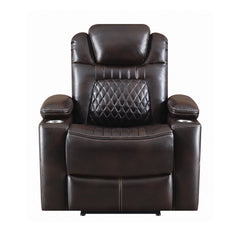 Korbach Upholstered Power^2 Recliner Espresso