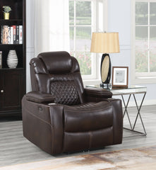 Korbach Upholstered Power^2 Recliner Espresso