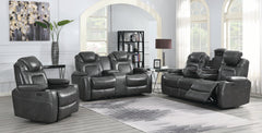 Korbach 3-piece Power^2 Living Room Set Charcoal