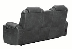 Korbach Upholstered Power^2 Loveseat Charcoal