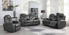 Korbach Upholstered Power^2 Recliner Charcoal