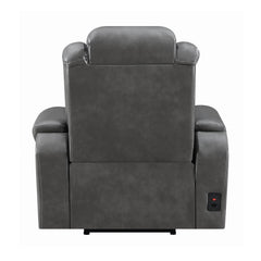 Korbach Upholstered Power^2 Recliner Charcoal