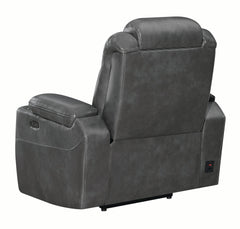 Korbach Upholstered Power^2 Recliner Charcoal