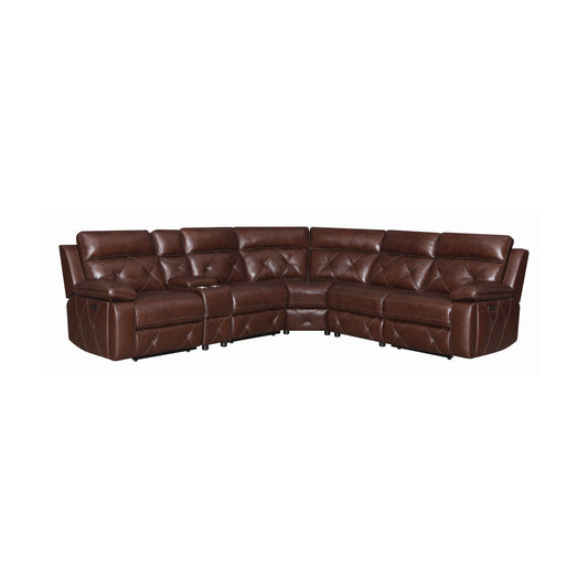 Chester 6-piece Power^2 Sectional Chocolate