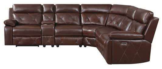 Chester 6-piece Power^2 Sectional Chocolate