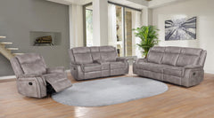 Lawrence Upholstered Tufted Back Glider Recliner