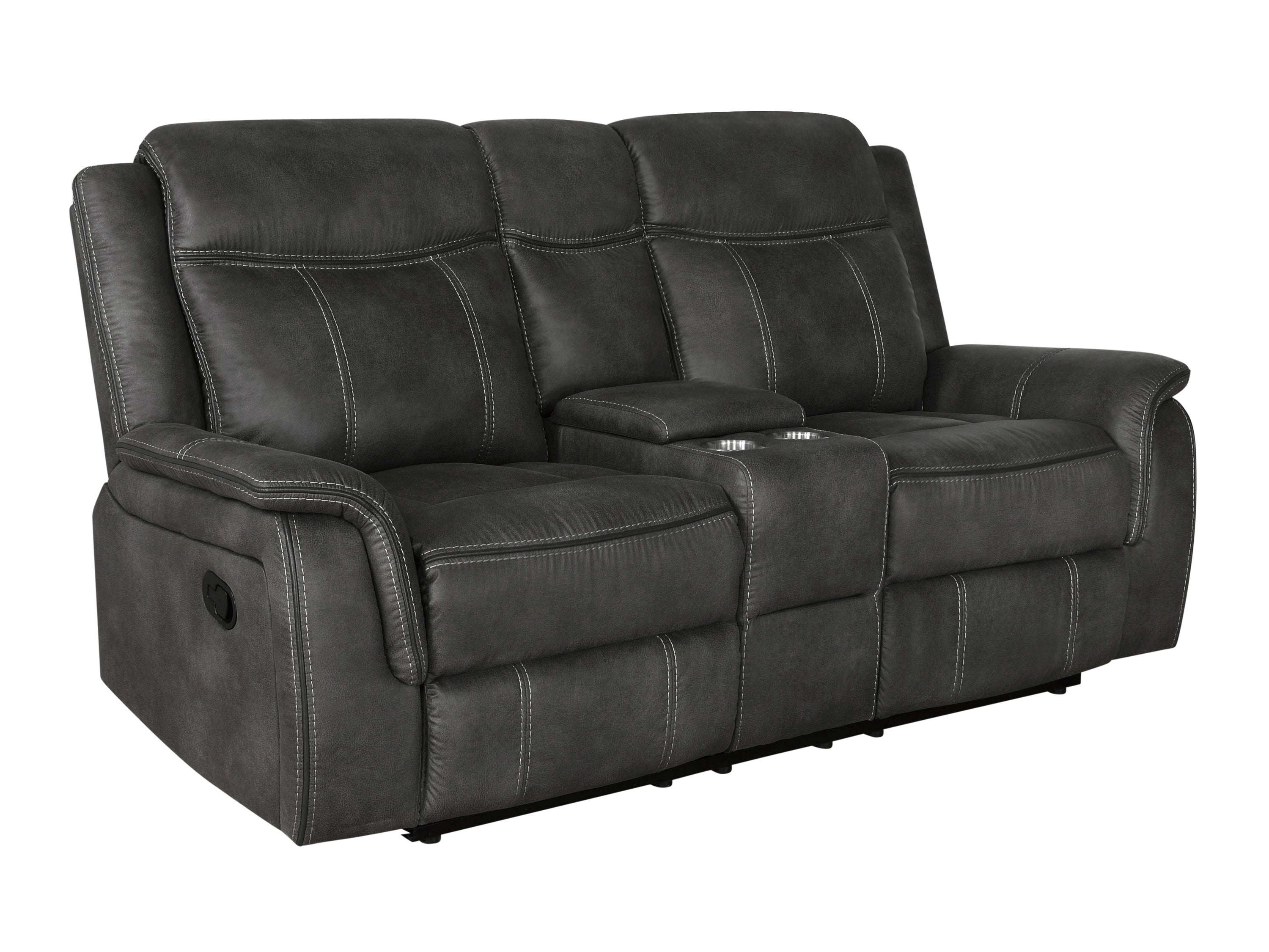 Lawrence Upholstered Tufted Back Motion Loveseat