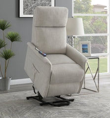 Herrera Power Lift Recliner with Wired Remote Beige