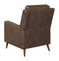 Davidson Upholstered Tufted Push Back Recliner Brown