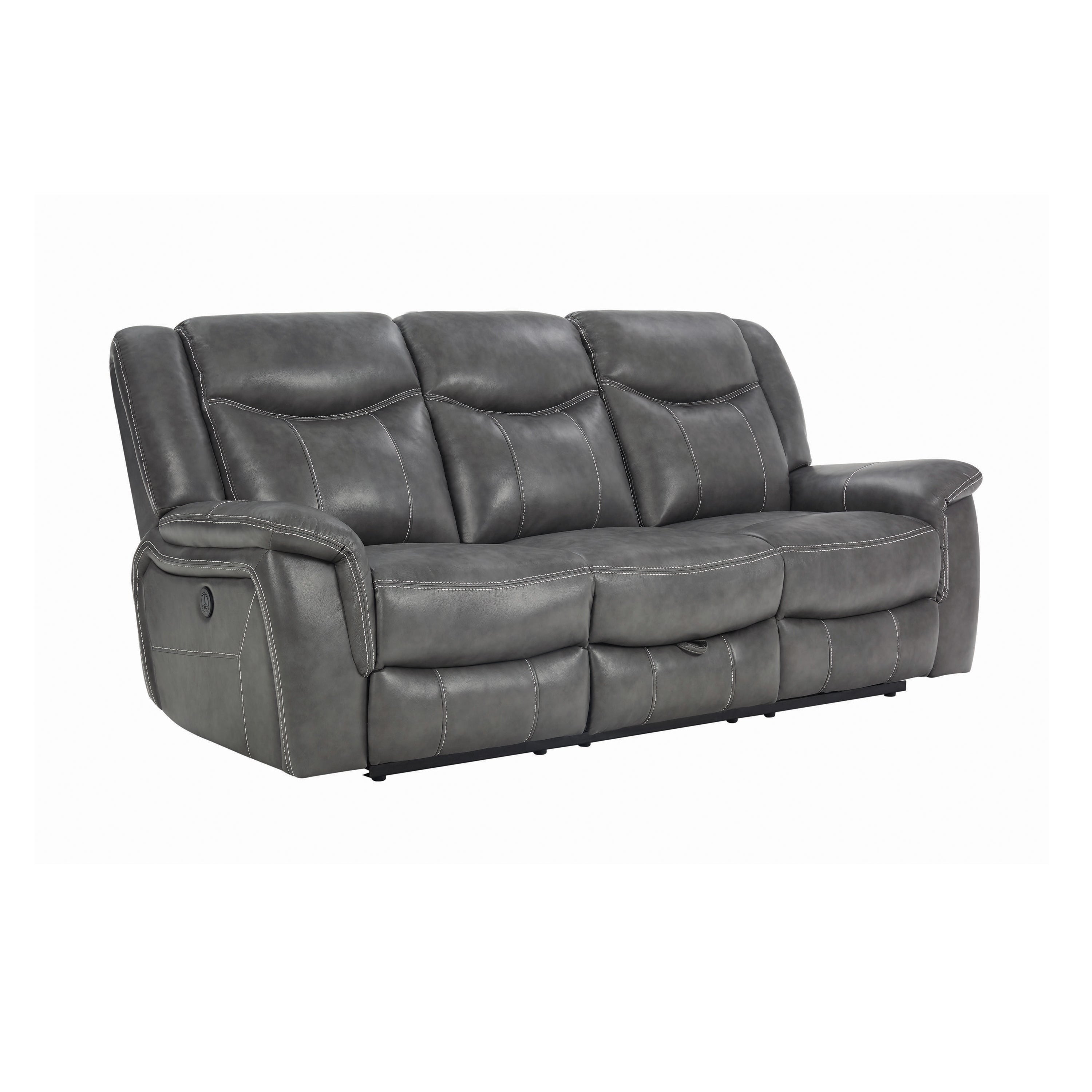 Conrad Upholstered Motion Sofa Cool Grey