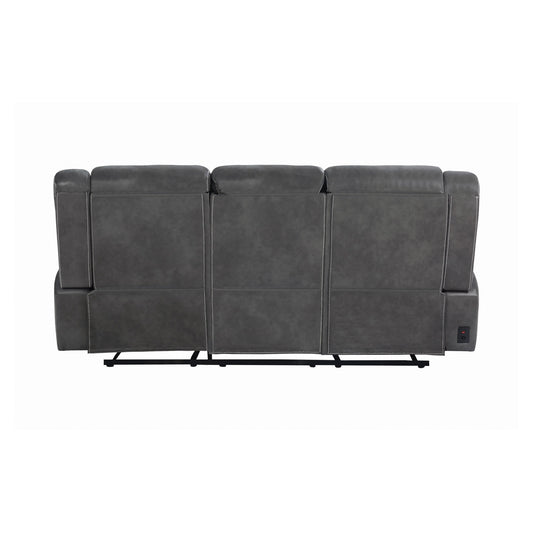 Conrad Upholstered Motion Sofa Cool Grey