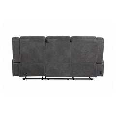 Conrad Upholstered Motion Sofa Cool Grey