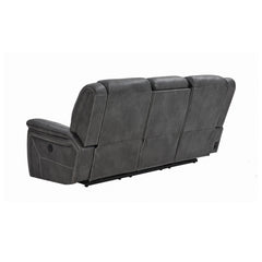 Conrad Upholstered Motion Sofa Cool Grey