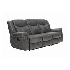 Conrad Upholstered Motion Sofa Cool Grey