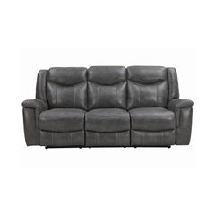 Conrad Upholstered Motion Sofa Cool Grey